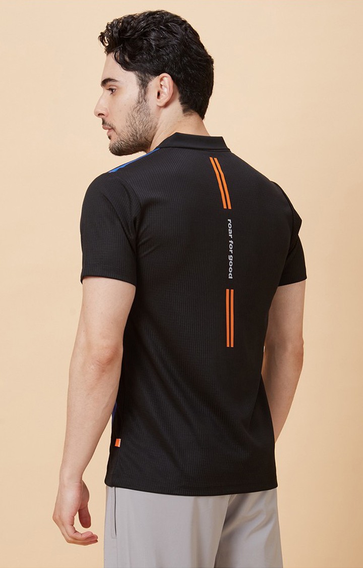 Men's Polo Black Activewear Black Polo Tshirt