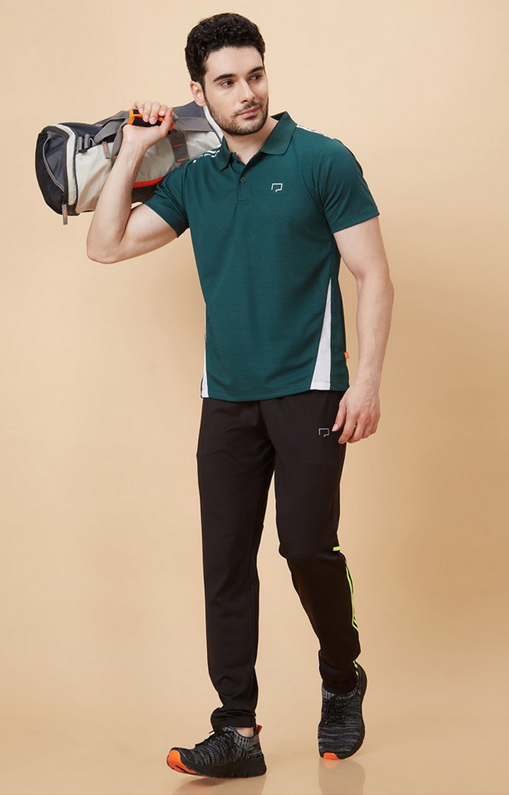 Men's Polo Green Activewear Olive Green Polo Tshirt