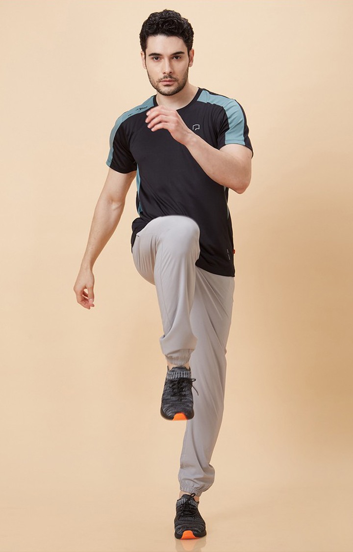 Men's Air Vent Black Activewear T-Shirts