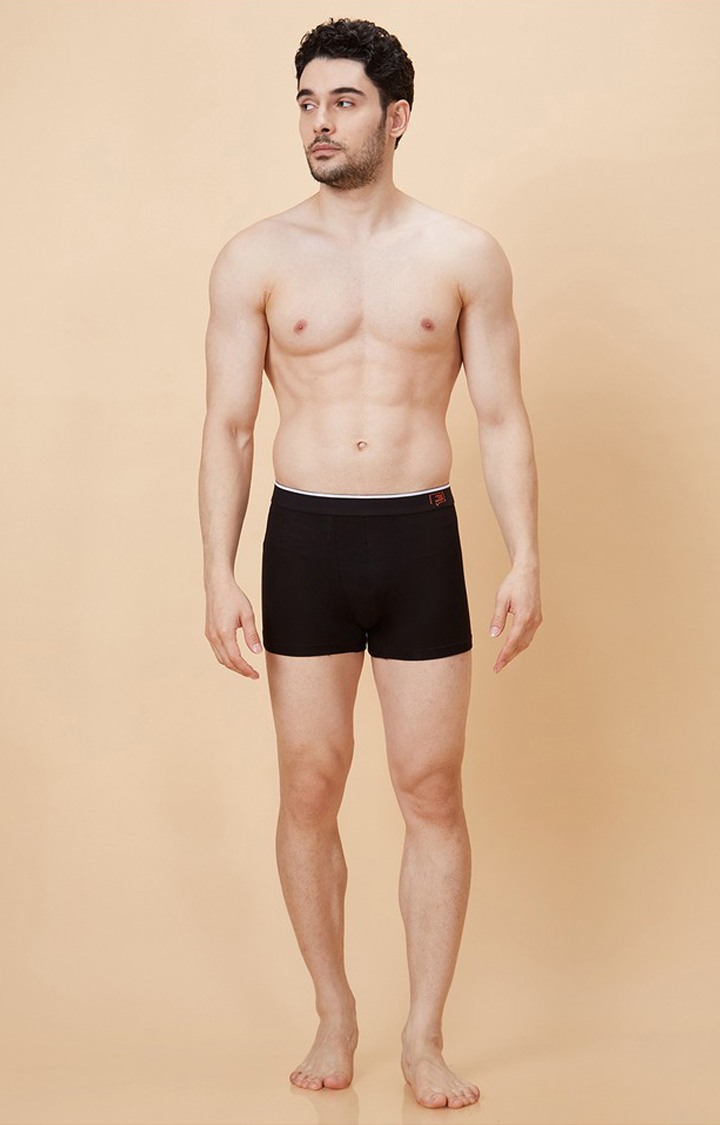 Men's Solid Bamboo Innerwear Black