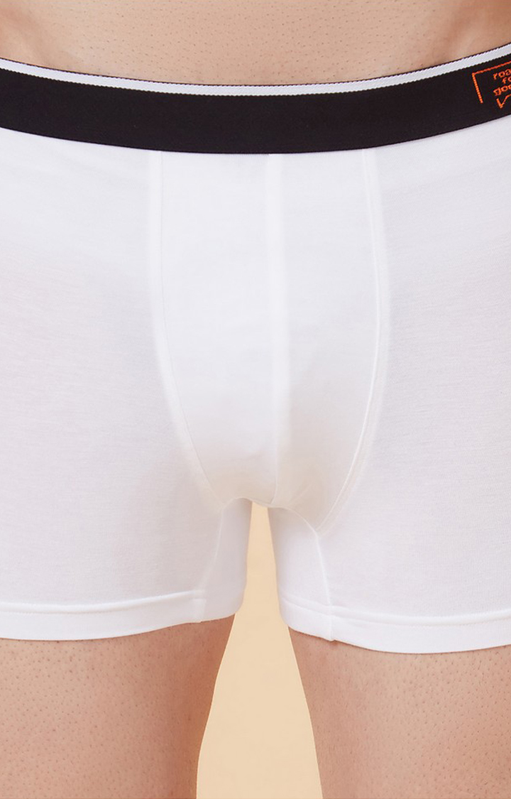Men's Solid Bamboo Innerwear White