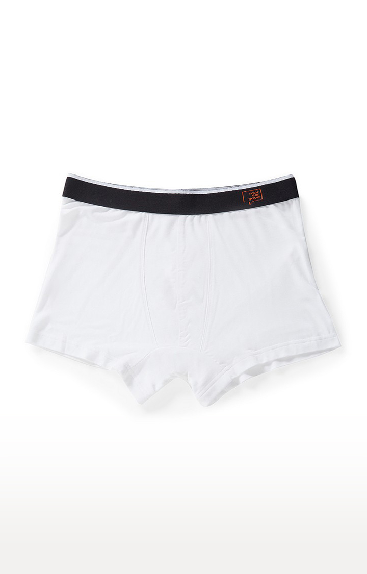 Men's Solid Bamboo Innerwear White