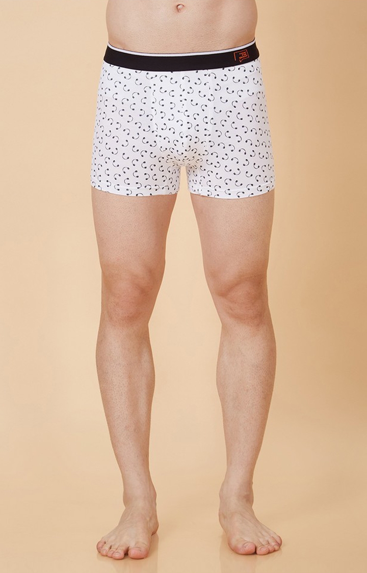 roar for good | Men's Printed Bamboo Innerwear White