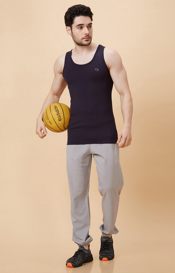Men's Ease Fit Bamboo Navy Blue Vest Navy
