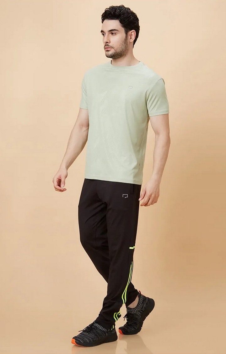 Men's Light Green Activewear T-Shirt