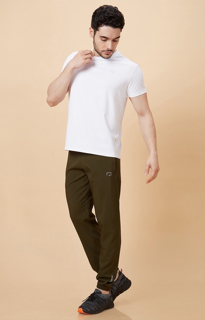 Men's Casual White Activewear T-Shirts