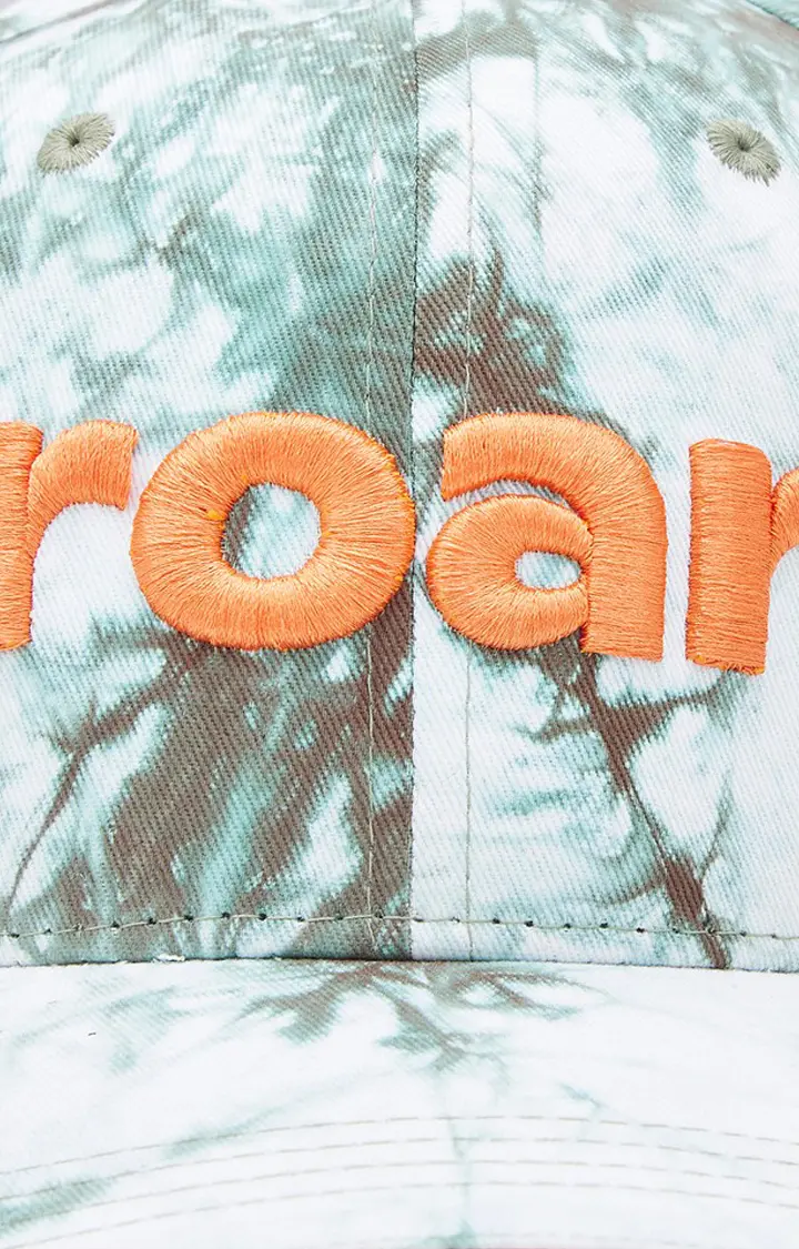 ROAR Tie Dye Olive Green Baseball Cap