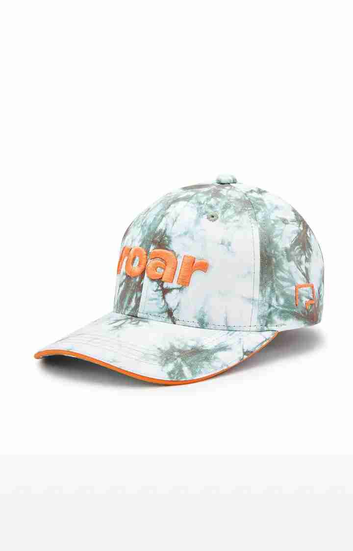 ROAR Tie Dye Olive Green Baseball Cap