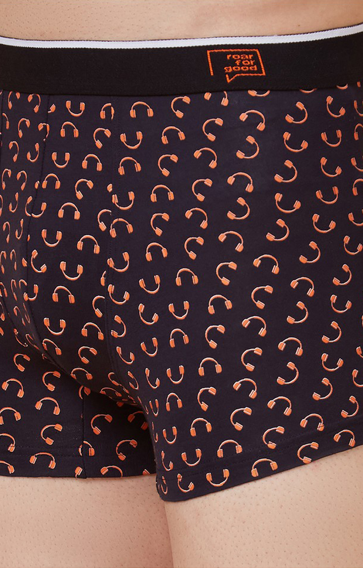 Men's Printed Bamboo Innerwear Navy