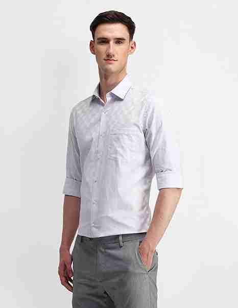 ARROW MENS FORMAL SHIRT F/S ARAISH0101 LT. LAVENDER