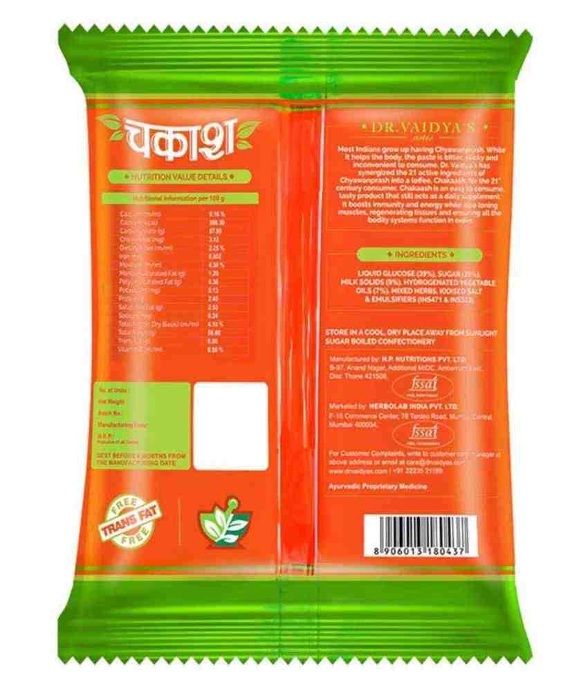 Dr Vaidya's Chakaash Chyanwanprash TOffee - Packet (50)