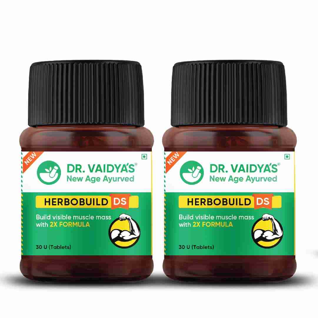 Dr Vaidya's Herbobuild DS( Double strength ) -30 Capsules - Pack Of 2
