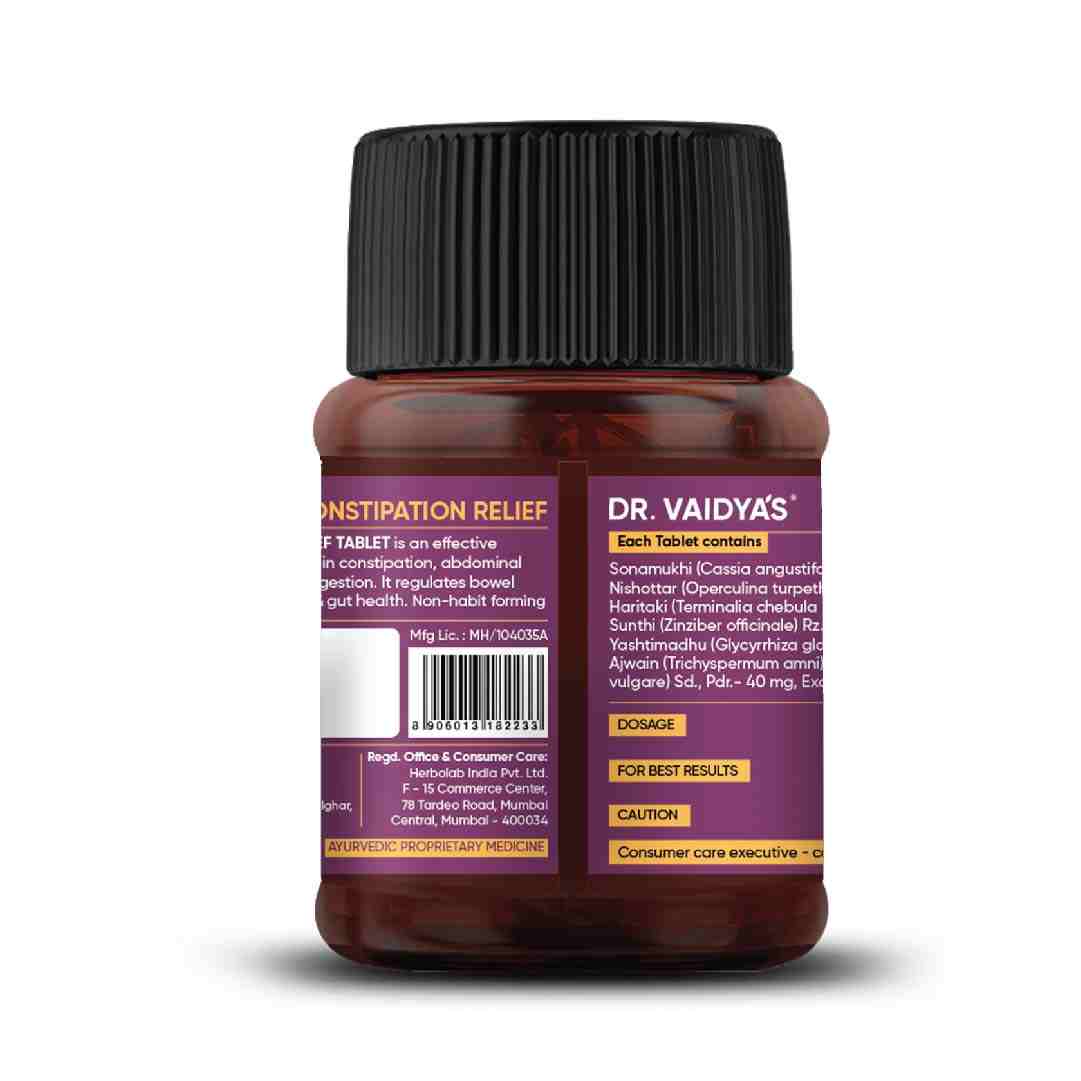 Dr Vaidya's Constipation Relief -30 Capsules - Pack Of 2