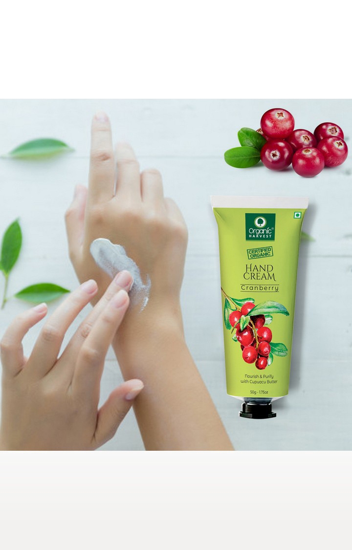 Organic Harvest | Organic Harvest Hand Cream - Cranberry, 50gm 4