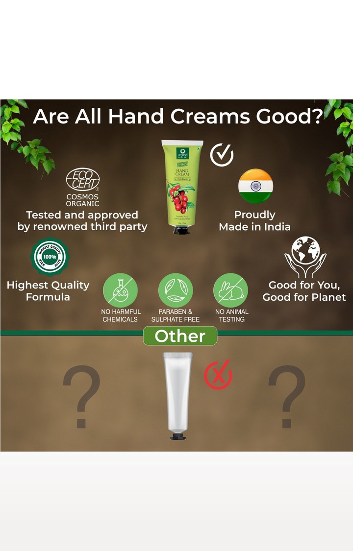 Organic Harvest | Organic Harvest Hand Cream - Cranberry, 50gm 5