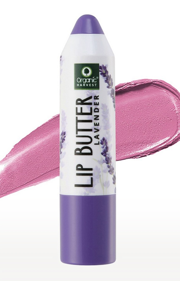 Organic Harvest | Organic Harvest Lip Butter Lavender Moisturizing Balm for Dry and Chapped Lips, 4gm 0