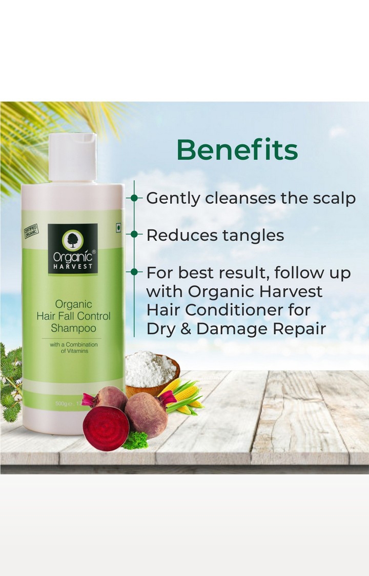 Organic Harvest | Organic Hair fall Control Shampoo, 500g 3