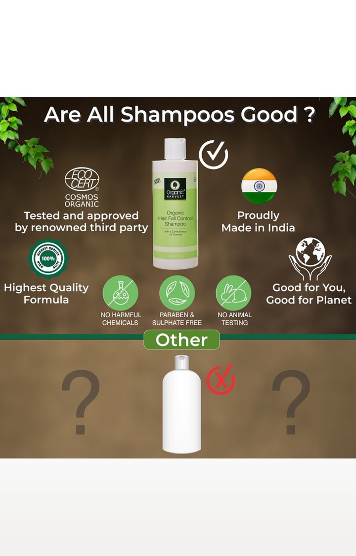 Organic Harvest | Organic Hair fall Control Shampoo, 500g 4