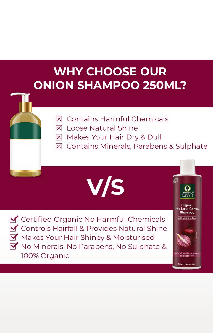 Organic Harvest | Organic Hair Loss Control Shampoo, 250 ml 6