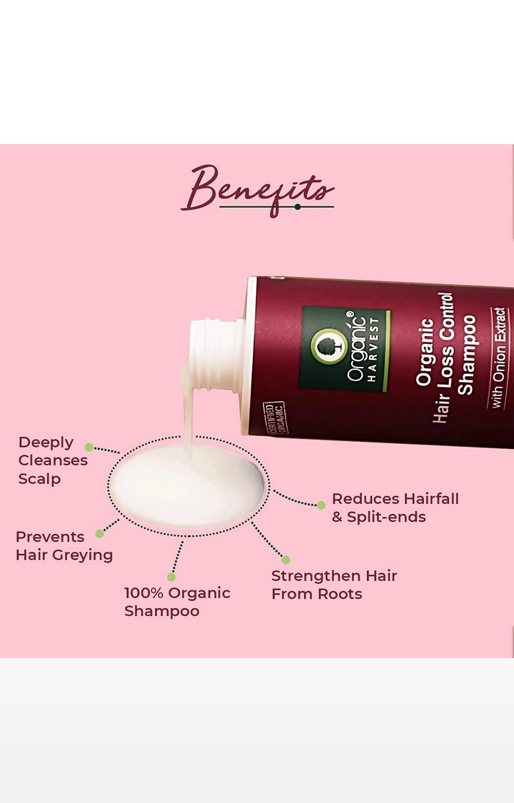 Organic Harvest | Organic Hair Loss Control Shampoo, 250 ml 2