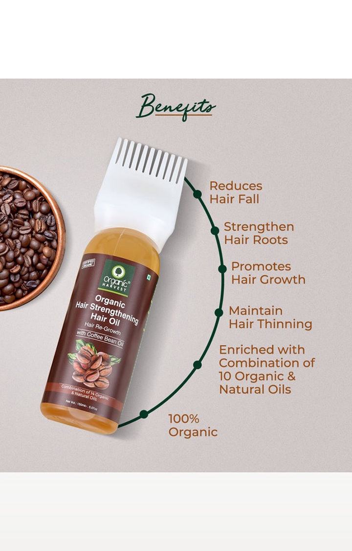 Organic Harvest | Organic Hair Strengthening Hair Oil ,150 ml 2