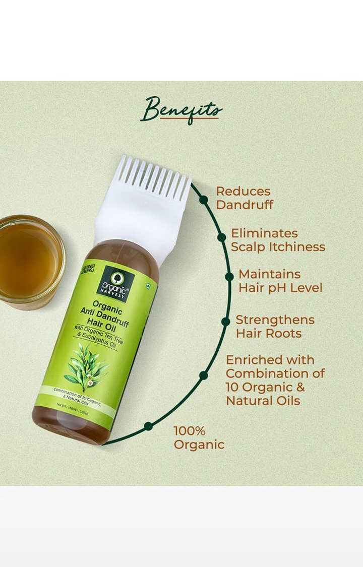Organic Harvest | Organic Anti Dandruff Hair Oil ,150 ml 2