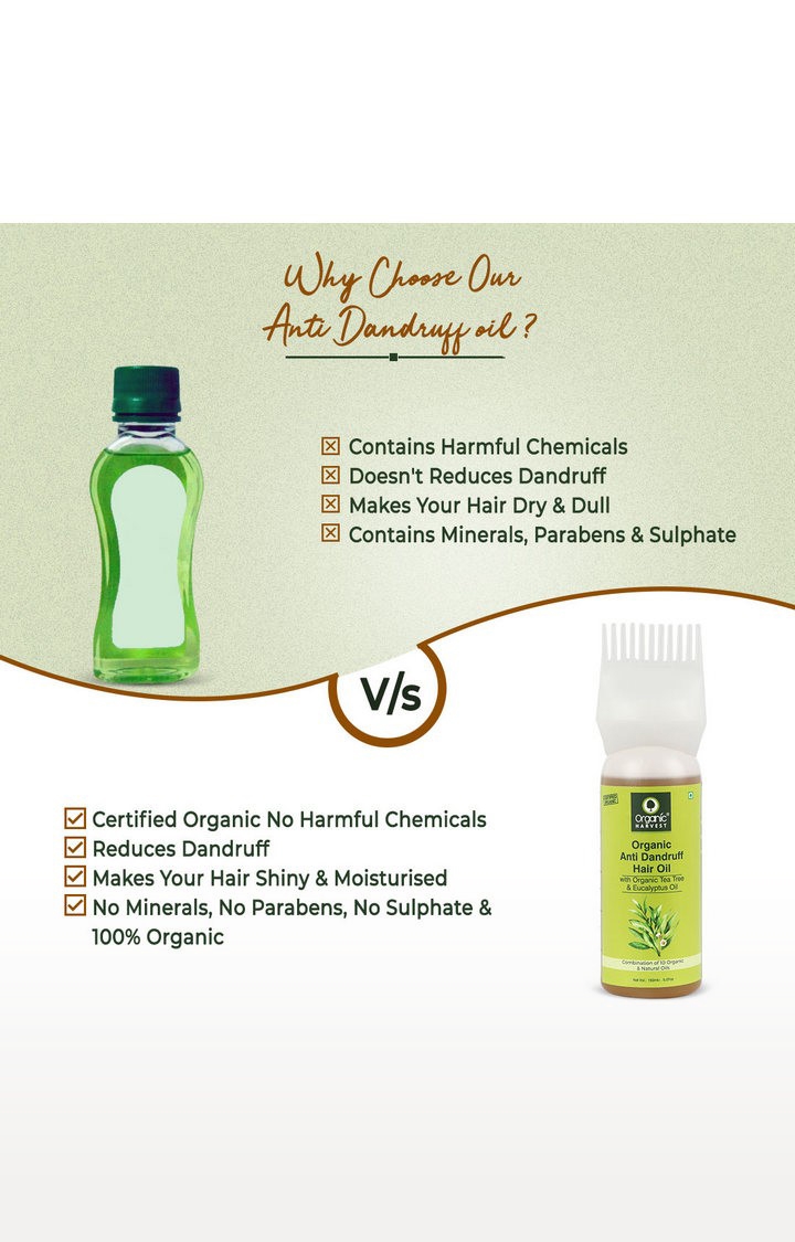 Organic Harvest | Organic Anti Dandruff Hair Oil ,150 ml 5