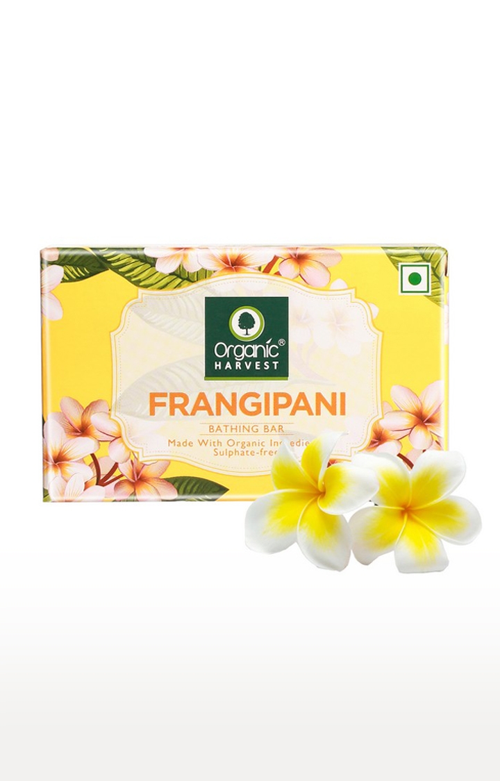 Organic Harvest | Organic Harvest Frangipani Bathing Bar, 125gm 0