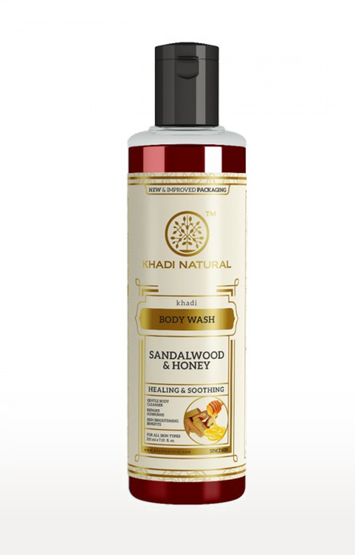 Khadi Natural Sandalwood and Honey Body Wash 
