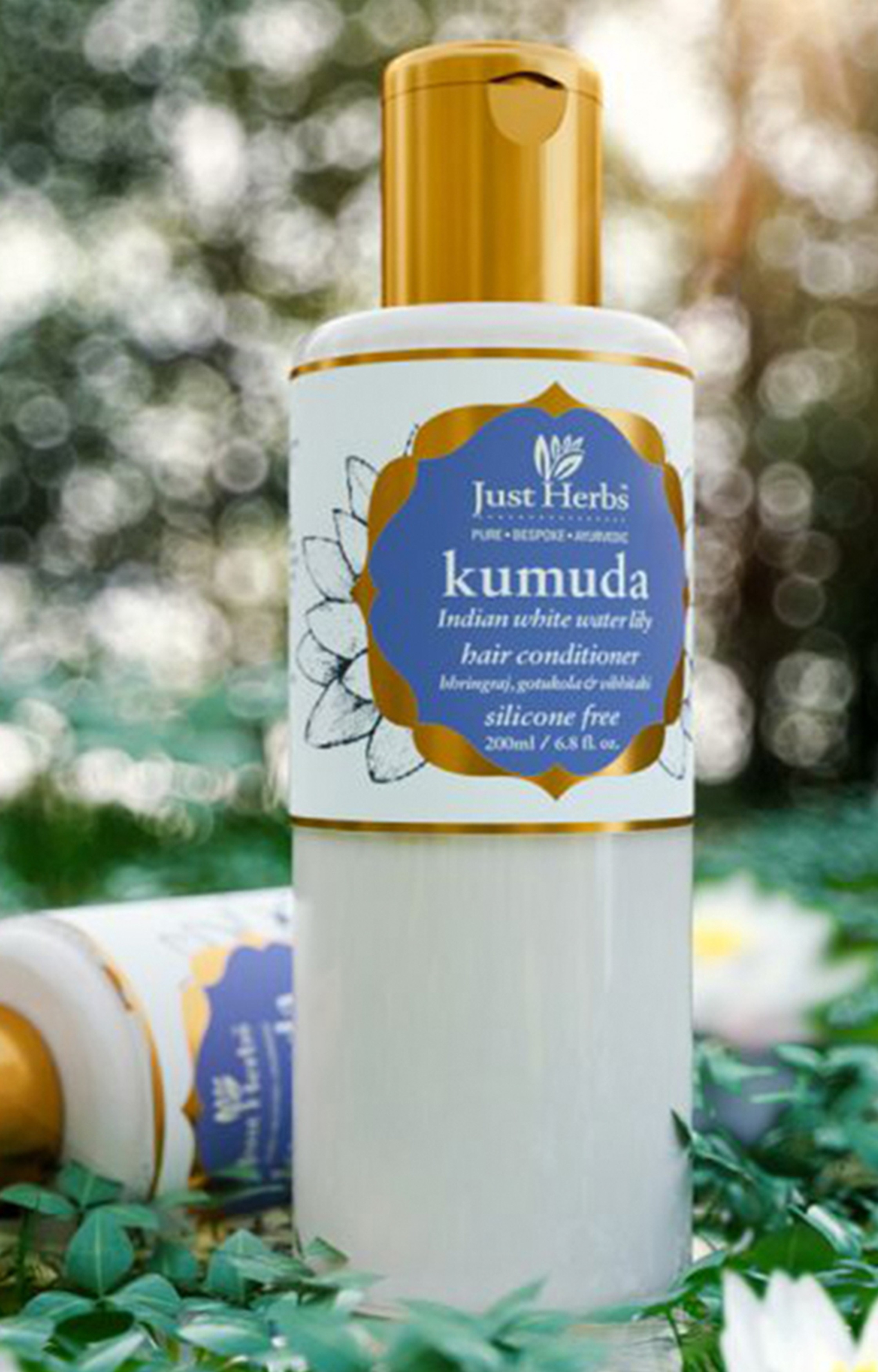 Just Herbs | Kumuda - Indian White Water Lily Silicone-Free Conditioner 1
