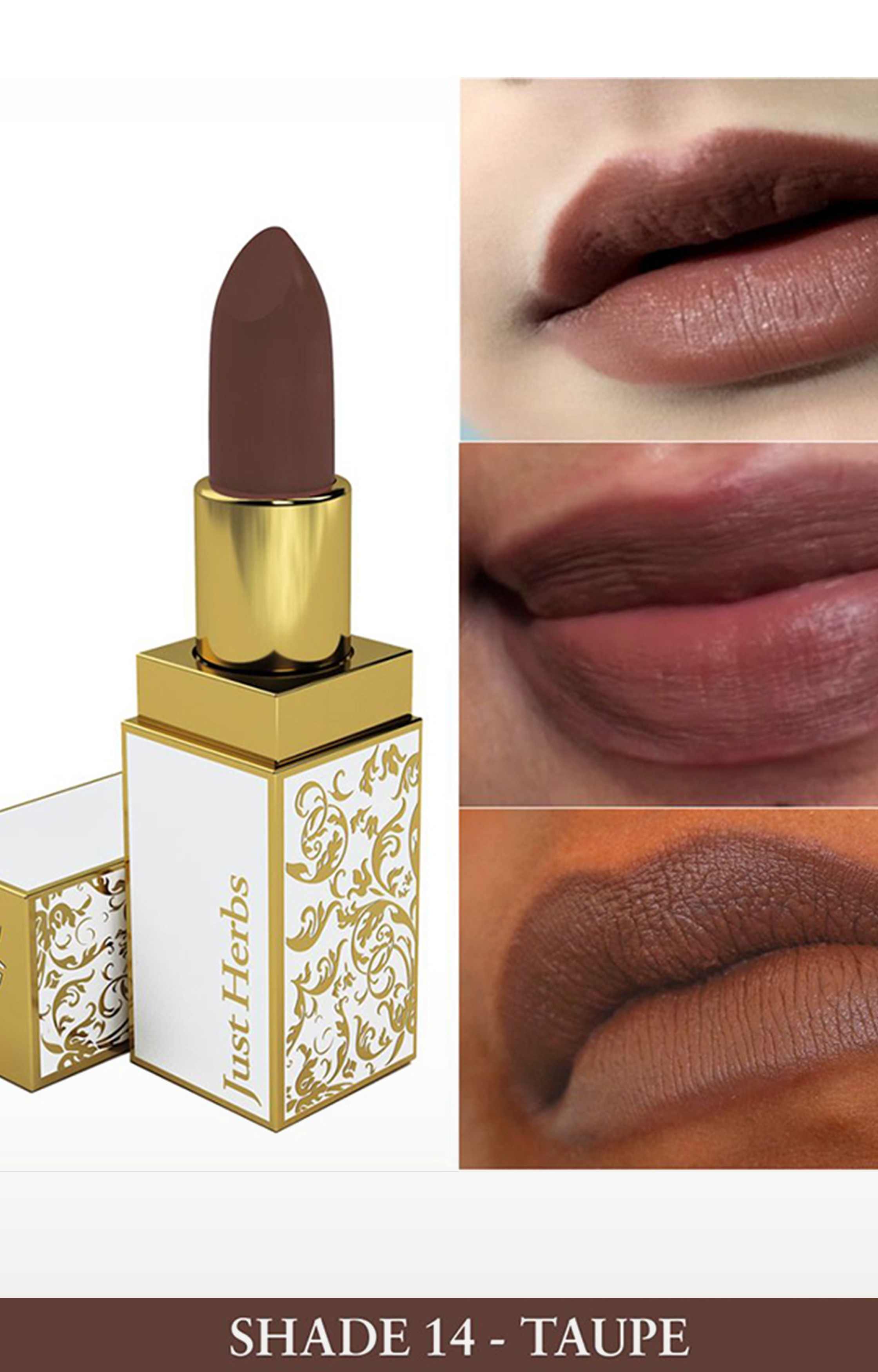 Just Herbs Herb Enriched Ayurvedic Lipstick (Taupe, Shade no. 14)