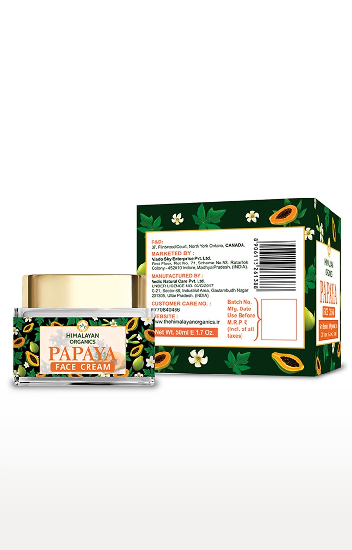 Himalayan Organics Papaya Cream For Pigmentation, Spots, Brightening