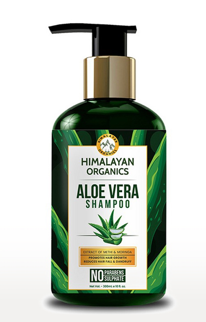 Himalayan Organics | Himalayan Organics Aloevera Shampoo for Hair Loss Control & Healthy Hair Growth | Ayurvedic Herbal Extracts | No Parabens & Silicones - 300ml 0
