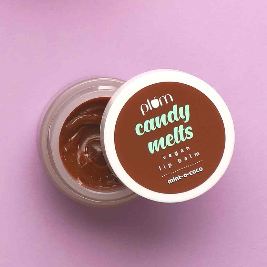 Plum Candy Melts Vegan Lip Balm | Mint-o-Coco
