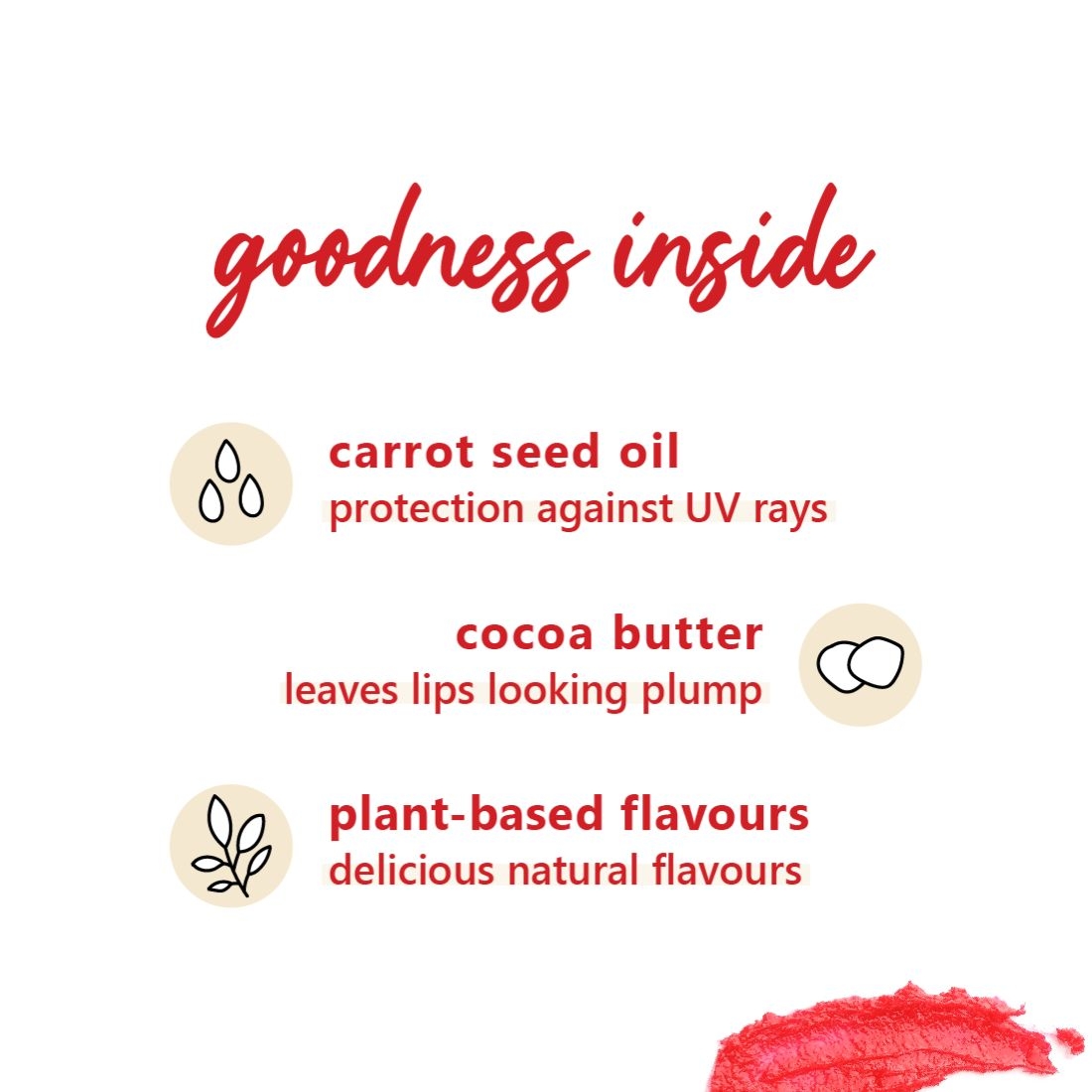 plum be good | Plum Candy Melts Vegan Lip Balm | Red Velvet Love 5