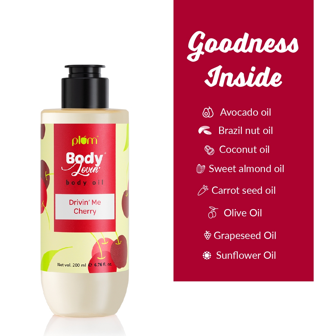 plum be good | Plum BodyLovin' Drivin’ Me Cherry Body Oil 1
