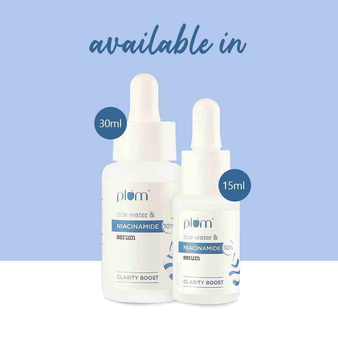 Plum 10% Niacinamide Face Serum with Rice Water | 15 ml