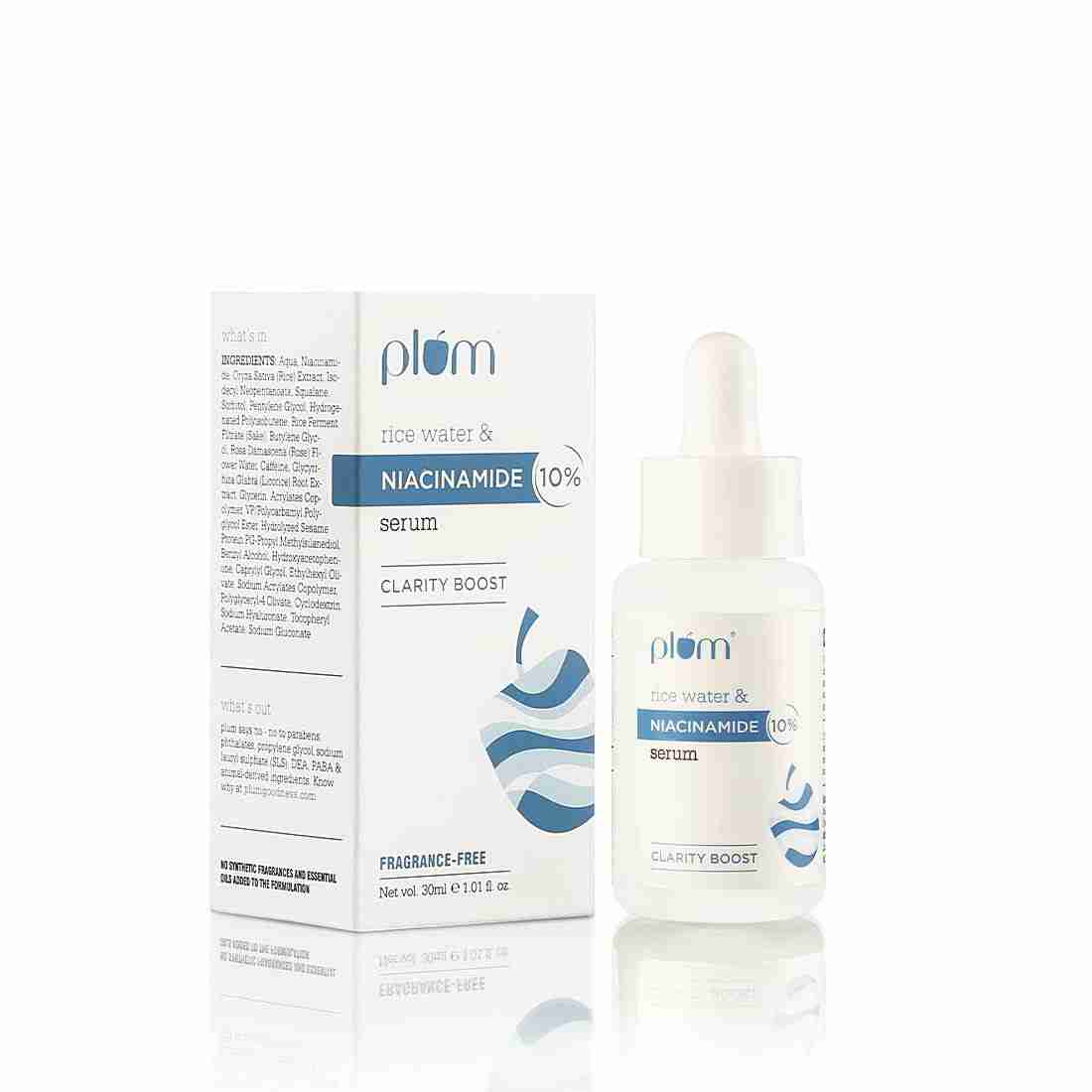 Plum 10% Niacinamide Face Serum with Rice Water| 30 ml