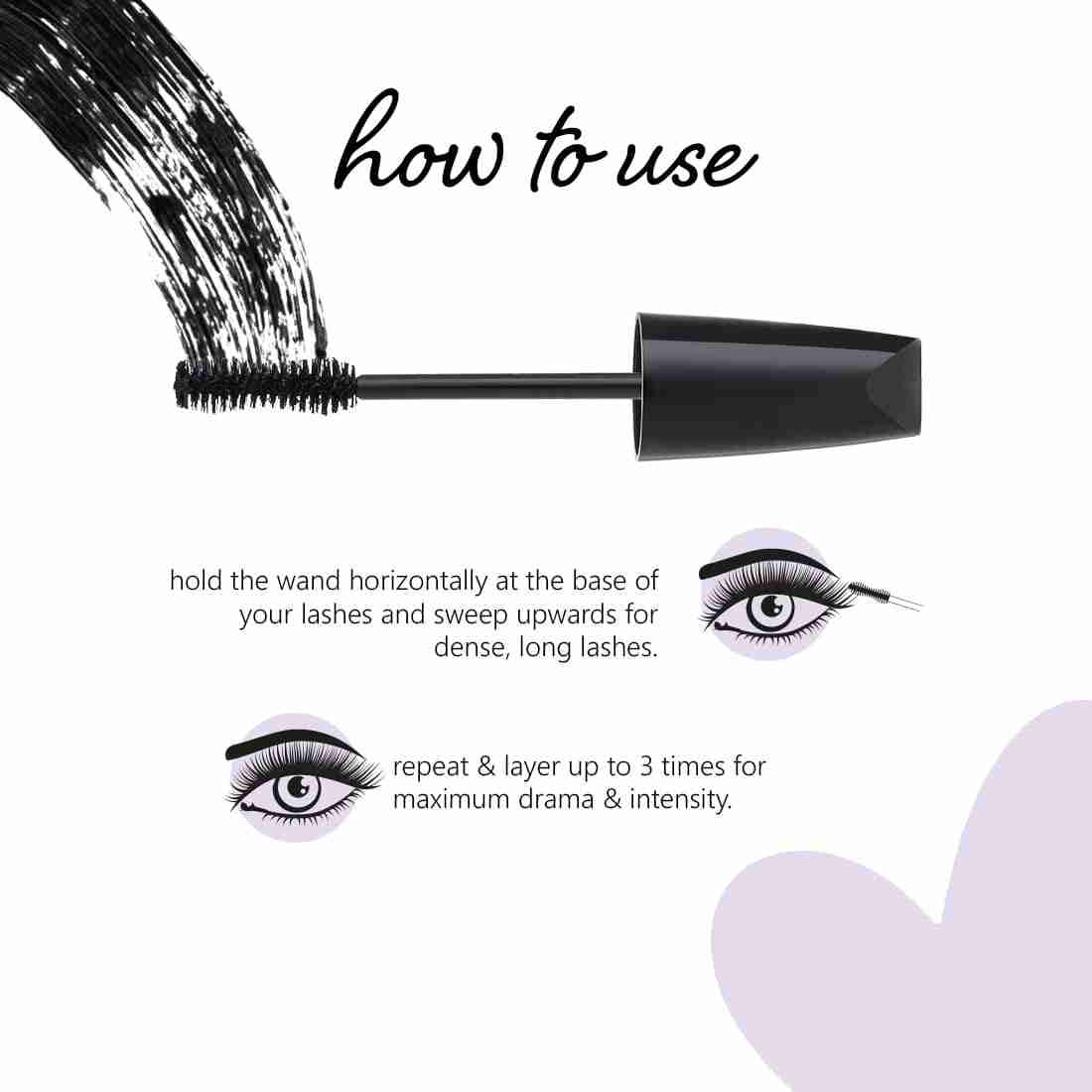 Plum Eye-Swear-By Volume Mascara | Lightweight & Buildable Formula | 100% Vegan & Cruelty Free | 01 Black  