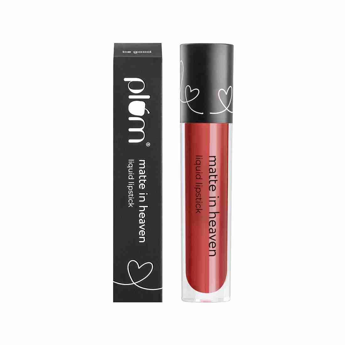 Plum Matte In Heaven Liquid Lipstick | Non-Drying | Smudge-Proof | 100% Vegan & Cruelty Free | Cocoa Mocha - 130