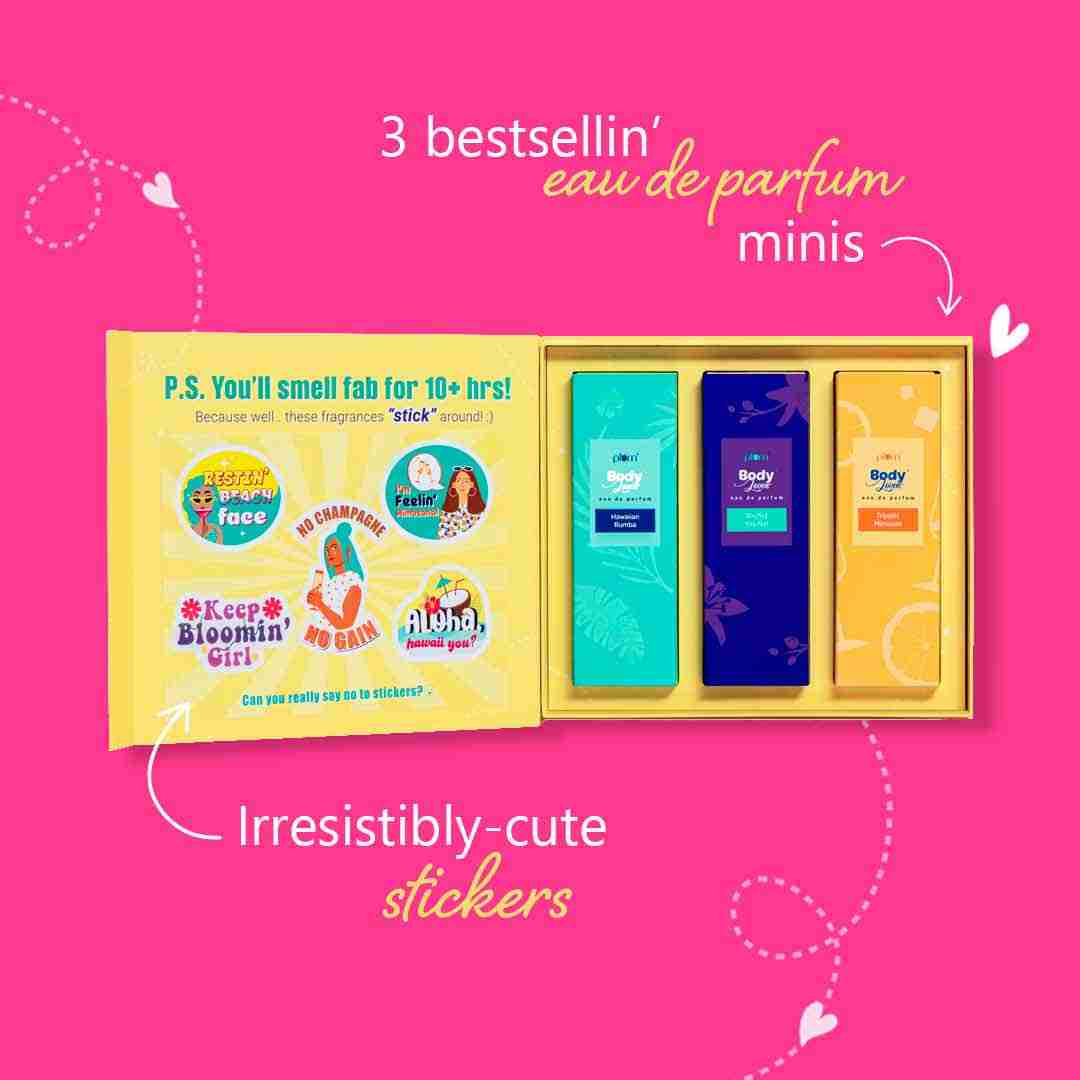Plum BodyLovin' Beachy-Floral-Citrus Mini Eau De Parfum Gift Set