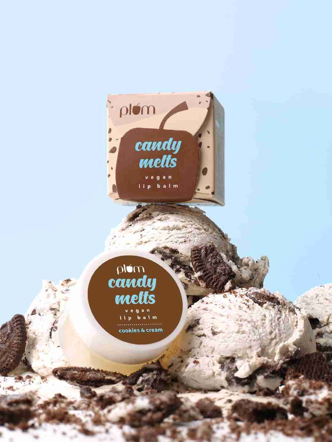 Plum Candy Melts Cookies & Cream Vegan Lip Balm | 12 gm