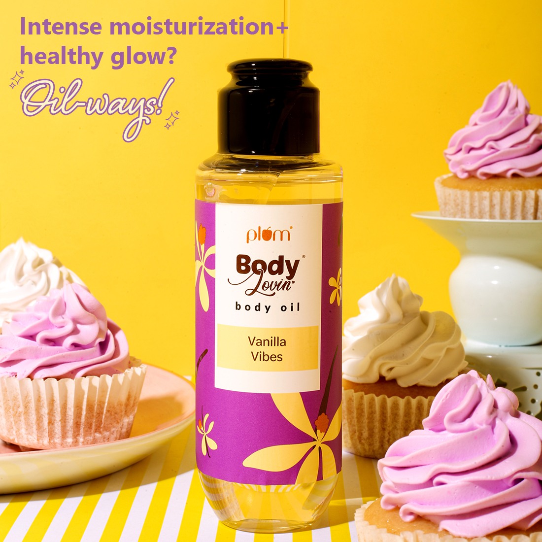 Plum BodyLovin’ Vanilla Vibes Body Oil (100 ml) | Normal to Dry Skin | Deep 	Moisturization | Instant Glow