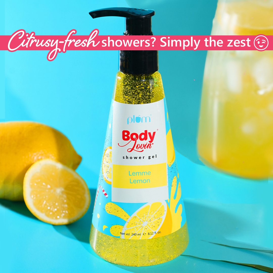 plum be good | Plum BodyLovin’ Lemme Lemon Shower Gel | Body Wash | All Skin Types | Lemon Fragrance | Non-Drying | Sulphate-Free | 100% Vegan  1