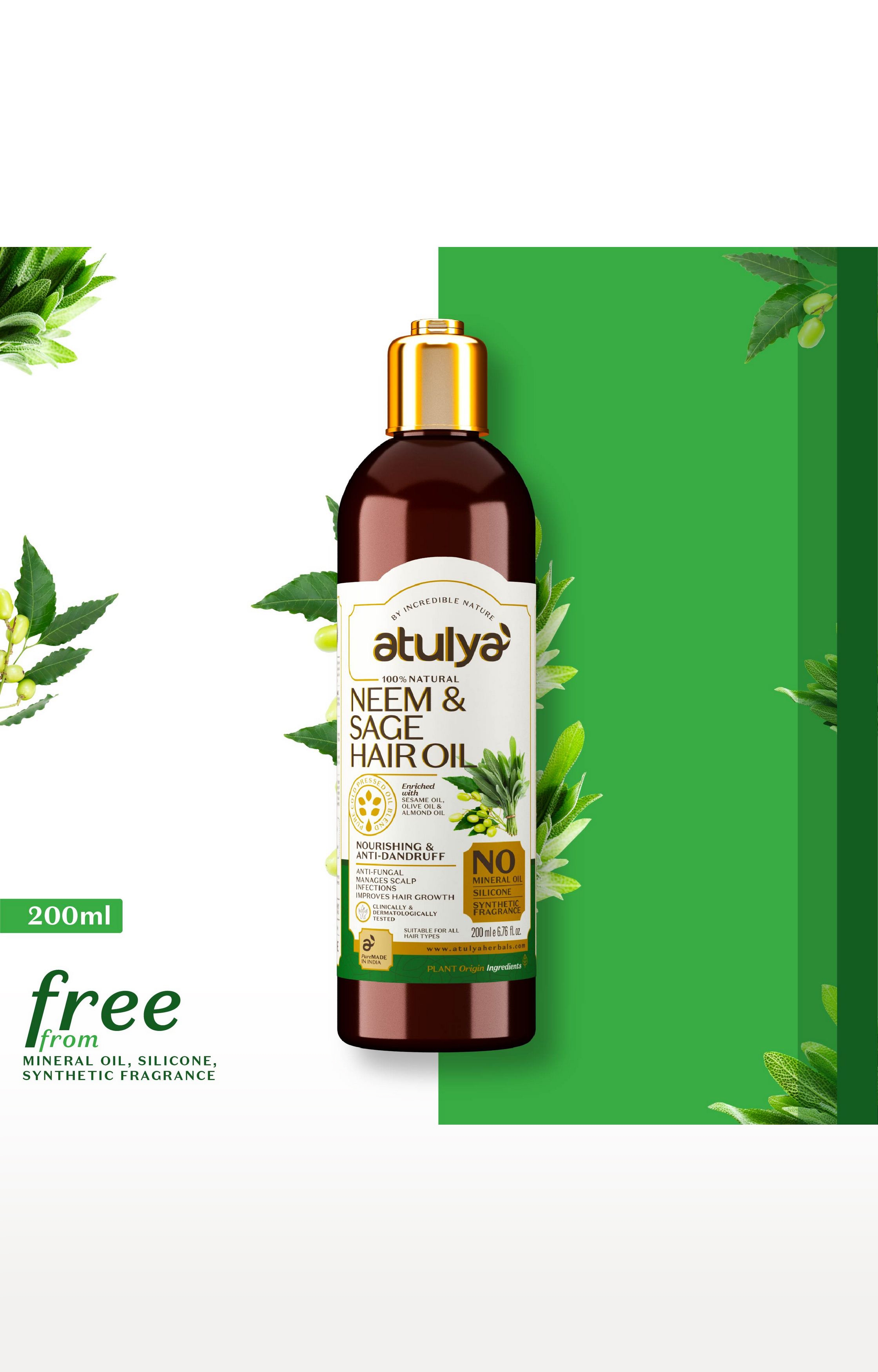 atulya | Atulya Neem & Sage Hair Oil  0