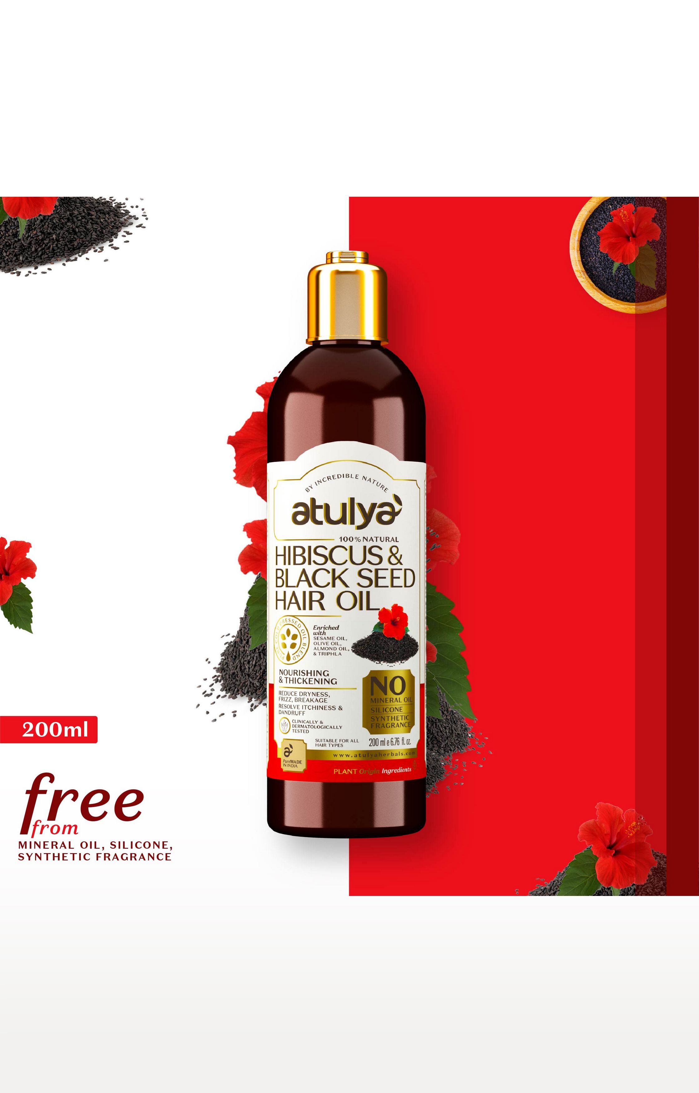 atulya | Atulya Hibiscus & Black Seed Hair Oil  0