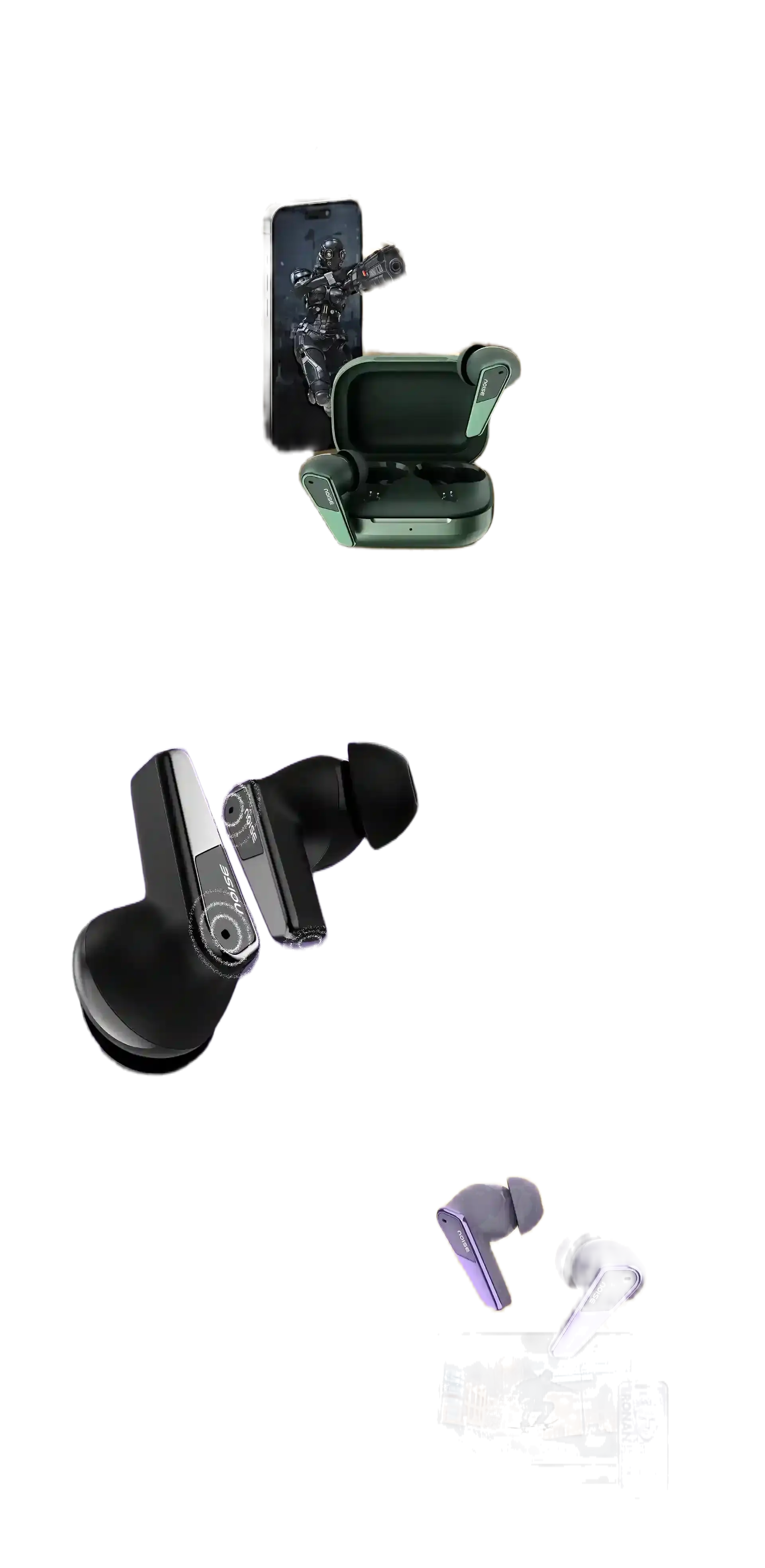 سماعات Noise Buds N1 Pro اللاسلكية الحقيقية مع إلغاء الضجيج النشط ANC - Chrome Purple 4