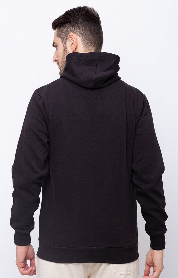 Status Quo | Men's Black Cotton Solid Activewear Jacket 2