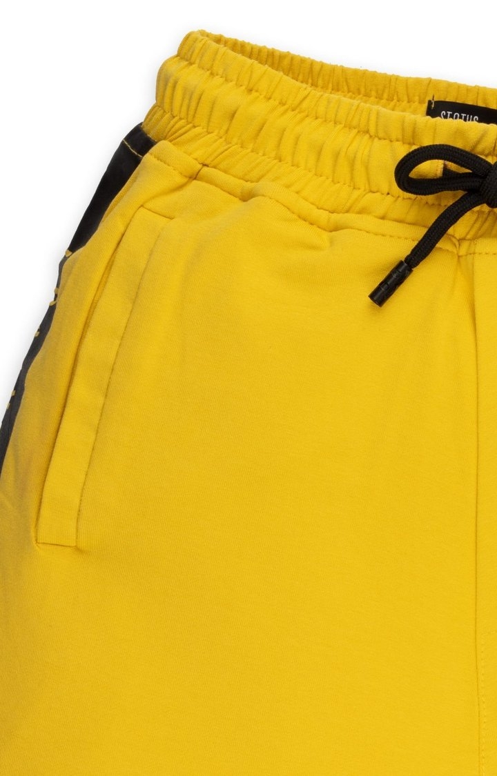 Status Quo | Boy's Yellow Printed Shorts 2