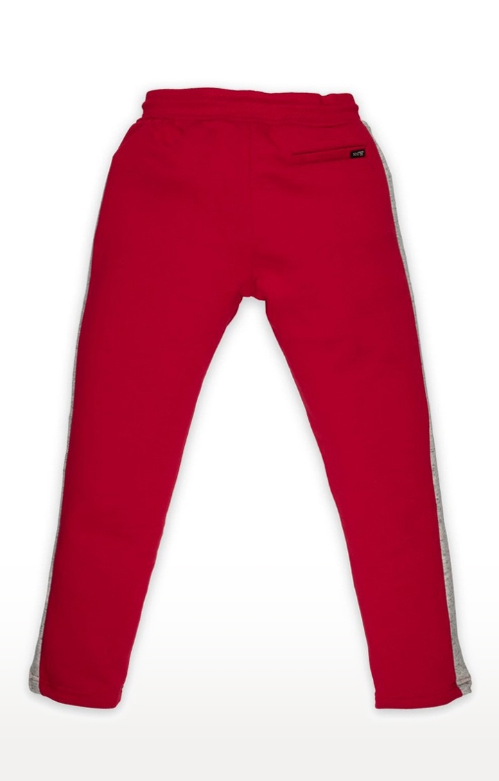 Status Quo | Boy's Red Solid Trackpants 1